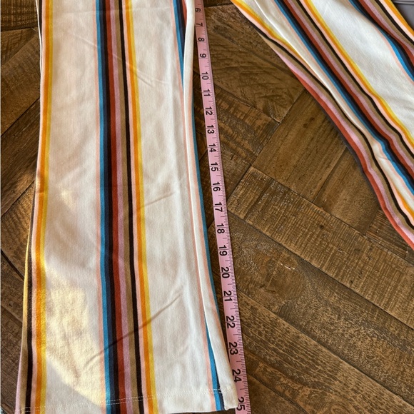 Free People NWT In My Feelings Stripe Slim Flare Crop Pants,sz 2 - Picture 11 of 13